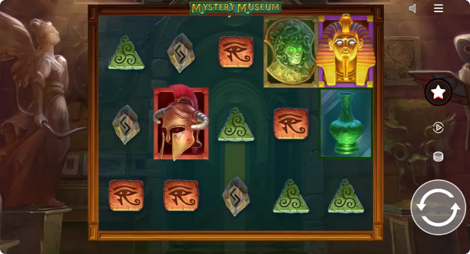 Mystery Stacks en el slot Mystery Museum de Push Gaming